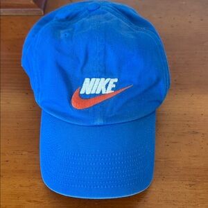 Nike Royal Blue Cap with Orange Logo